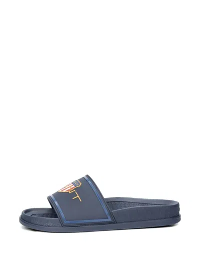 Gant Logo-shield Slides In Blue