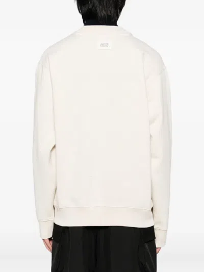 Aape By A Bathing Ape Logo-appliqué Button-up Sweatshirt In Neutral