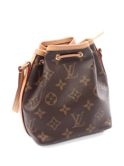 Pre-owned Louis Vuitton 2021 Nano Noé Bucket Bag In Brown
