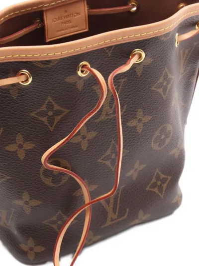 Pre-owned Louis Vuitton 2021 Nano Noé Bucket Bag In Brown