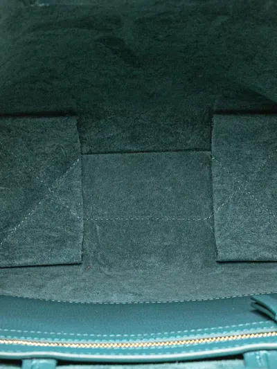 Pre-owned Celine 2020 Small Grained Calfskin Vertical Cabas Satchel In Blue