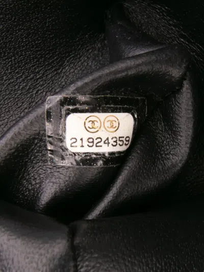 Pre-owned Chanel 2015-2016 Quilted Lambskin Pagoda Accordion Flap Shoulder Bag In Black