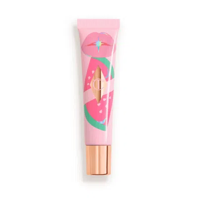 Charlotte Tilbury Unreal Lips Healthy Glow Nectar Lip Oil With Hyaluronic Acid And Vitamin E Juicylicious Pink Waterme