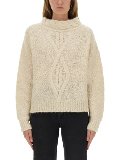 Isabel Marant 'romane' 'ecru' Alpaca Blend Sweater In Neutral