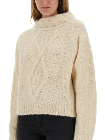 Isabel Marant 'romane' 'ecru' Alpaca Blend Sweater In Neutral