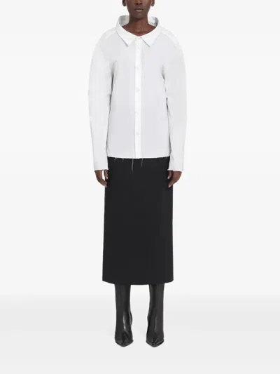 Mm6 Maison Margiela Camicia In Cotone White In White