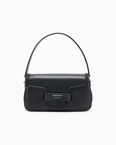 Emporio Armani Logo-detailing Shoulder Bag In Black