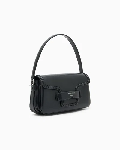 Emporio Armani Logo-detailing Shoulder Bag In Black