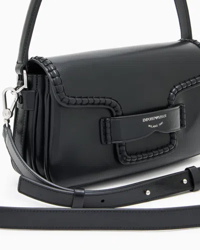 Emporio Armani Logo-detailing Shoulder Bag In Black