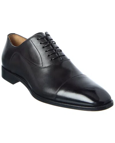 Christian Louboutin Seriox Cap-toe Leather Oxford Shoes In Black