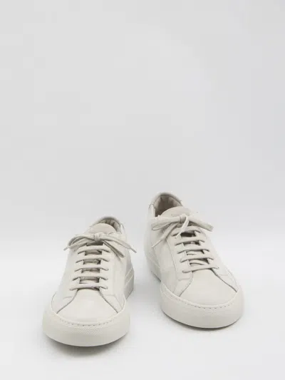 Common Projects Achilles Sneakers In Light Grey Nubuck In White