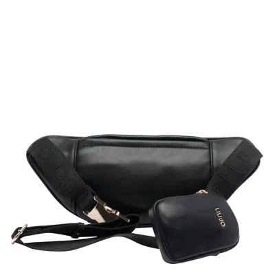 Liu •jo Versatile Belt Bag Featuring Zipped Pockets In Black
