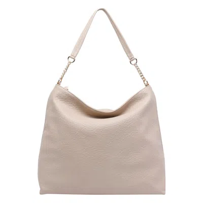 Liu •jo Medium Hobo Bag Chain Strap In Neutral
