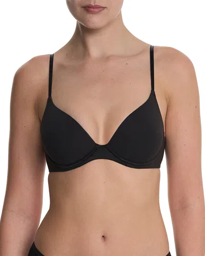 Natori Soft Focus Comfort Convertible Demi T Shirt Bra In Black