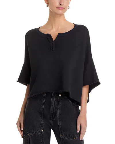 Askk Ny Great Jones Short Sleeve Tee Stone Black In Black