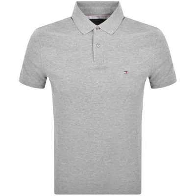 Tommy Hilfiger Short Sleeved Polo T Shirt Grey In Gray