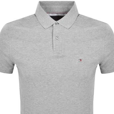 Tommy Hilfiger Short Sleeved Polo T Shirt Grey In Gray