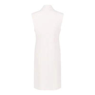 Max Mara Studio Zena Double Breasted Sleeveless Gilet In Metallic