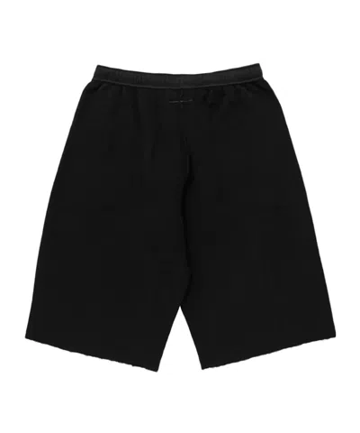 Mm6 Maison Margiela Knee-length Shorts Featuring Elastic Waistband In Black