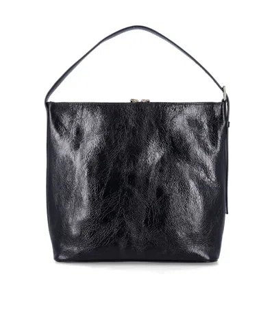 Apc Vera Maxi Shoulder Bag With Adjustable Strap In Black