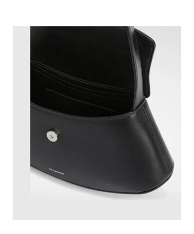 Jil Sander Small Crossbody Bag Adjustable Strap In Black