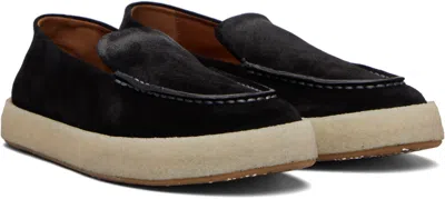 Marsèll Suede Loafers Rubber Sole In Black