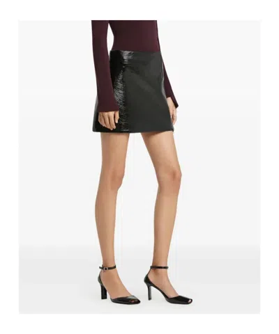 Courrèges Courregès One Minute Mini-skirt In Black