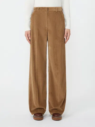 Weekend Max Mara Weekend 2 Tania Corduroy Pants In Brown