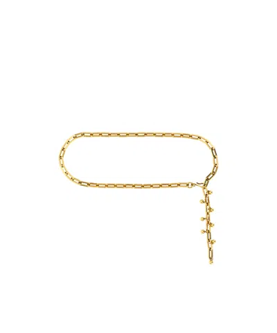 Etro Adjustable Chain Link Belt With Gold Finish