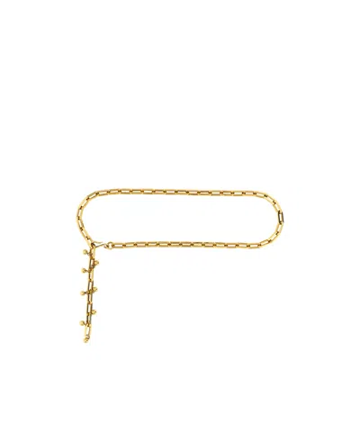 Etro Adjustable Chain Link Belt With Gold Finish