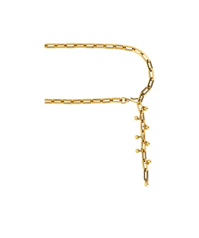 Etro Adjustable Chain Link Belt With Gold Finish