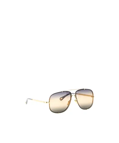 Chloé Square Frame Sunglasses Gradient Lenses In Multi