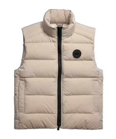Canada Goose Crofton Quilted Panel Vest In Neutral