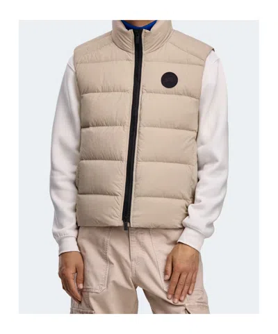 Canada Goose Crofton Quilted Panel Vest In Neutral