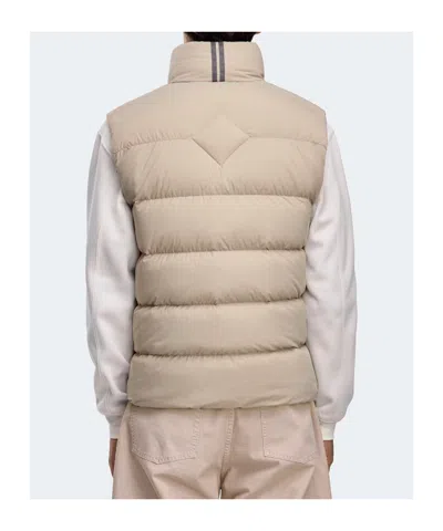 Canada Goose Crofton Quilted Panel Vest In Neutral