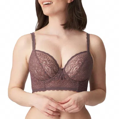 Twist I Do Longline Bra In Toffee In Animal Print