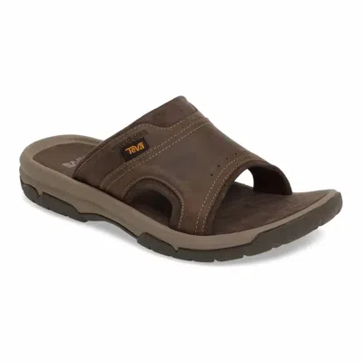 Teva Men's Langdon Slide In Walnut In Brown