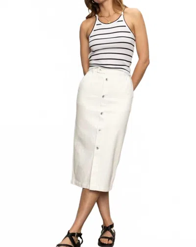 Sanctuary Carrier Denim Skirt In Bleached White In White