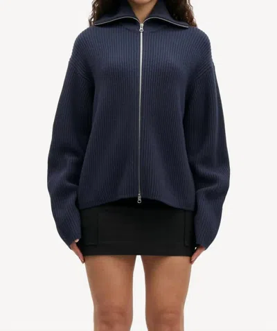 Samsoe Nova Long Sleeve Cardigan In Outer Space In Multi
