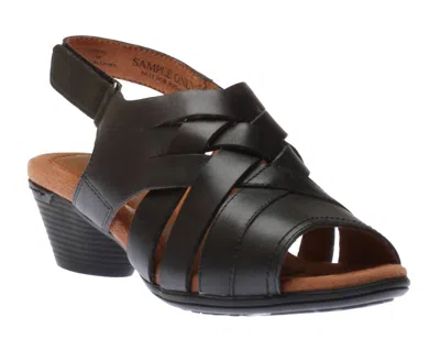 Cobb Hill Women's Laurel Woven Sandal In Black In Black