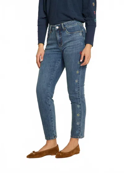 Fdj Olivia Pencil Ankle Jean In Medium Wash In Blue