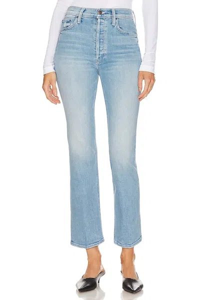 Mother Tripper Ankle Fray Jeans In Ripe For The Squeeze In Blue