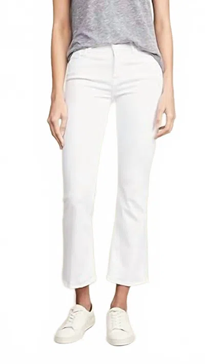 Frame Le Crop Mini Boot Cut Jeans In Blanc In White