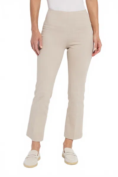 Lyssé Ankle Baby Bootcut Denim Pant In Beige In Neutral