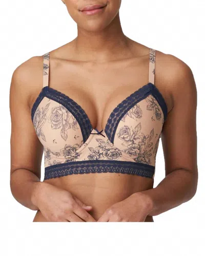 Twist Matama Padded Longline Bra In Light Tan In Neutral
