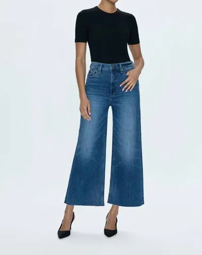 Pistola Lana High Rise Ultra Wide Jeans In Palladium In Blue
