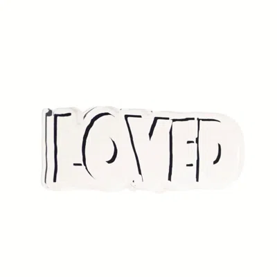 Kerri Rosenthal Loved Rock Of Love 8 X 2.5 In White In White