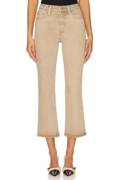 Pistola Lennon High Rise Crop Boot Jeans In Mink Snow In Brown
