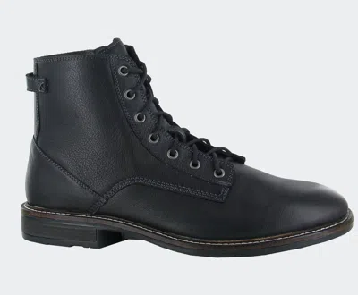 Naot Men Superior Lace Up Boot In Black Soft Leather - Ba6 In Multi