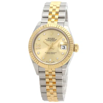 Pre-owned Rolex Datejust Stainless Steel Yellow Gold (18k) Wristwatch () In Multi